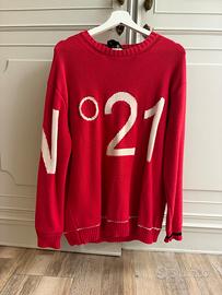Maglione N°21 originale rosso uomo – Taglia 48 – M