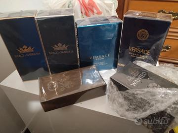 Lotto 6 Profumi Uomo Originali Nuovi + 50 Campionc
