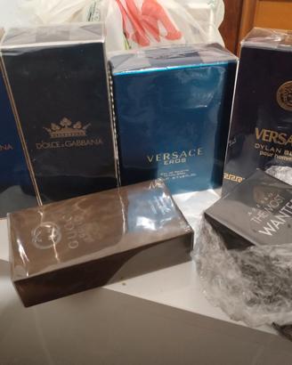 Lotto 6 Profumi Uomo Originali Nuovi + 50 Campionc
