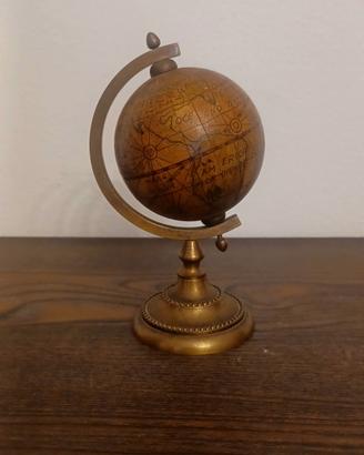 Mappamondo anni 50 in ottone 