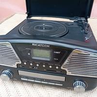 Ricatech  RMC90 Radio vinile CD e registratore mp3