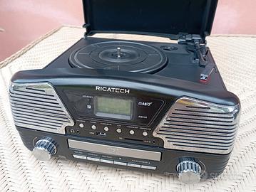 Ricatech  RMC90 Radio vinile CD e registratore mp3