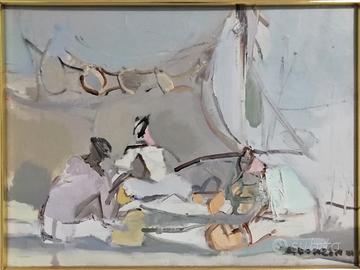 GIAMPAOLO DOMESTICI (1924-1999) - olio su tela