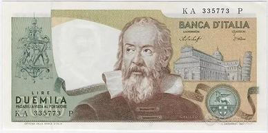 2000 Lire Galileo Galilei Leone di San Marco