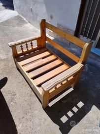 Struttura divano in legno massello