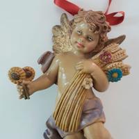 ANGIOLETTO CON FIORI E SPIGHE DI GRANO