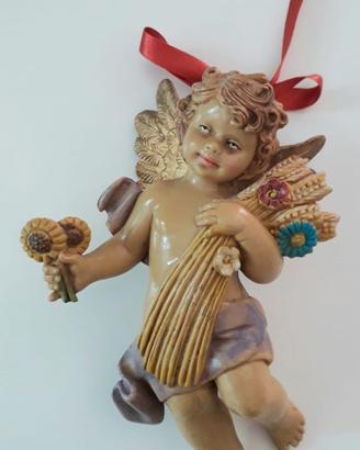 ANGIOLETTO CON FIORI E SPIGHE DI GRANO