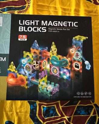 Costruzioni Magnetiche Luminose 75 Pezzi 3-8 Anni