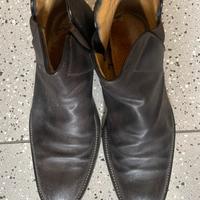 Stivaletti in pelle marrone da uomo