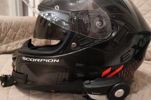 Casco integrale Scorpione + Sena 20s