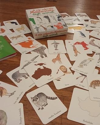 carte di animali montessori