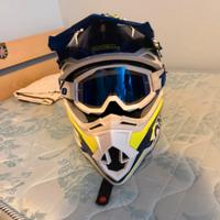 Casco Oneal con maschera 100% lente blu