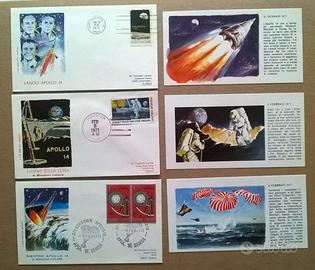 Gio.buste: Lotto 3+3 pz Apollo 14 - 1971