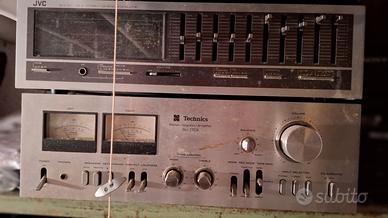 Technics ampli SU 7700 + JVC equalizzatore SEA 60