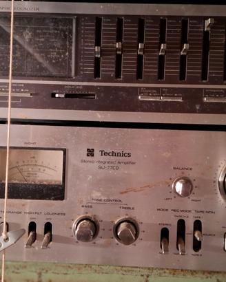 Technics ampli SU 7700 + JVC equalizzatore SEA 60