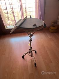 Drum Pad allenante Batteria Hayman con supporto