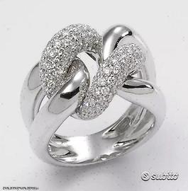 ANELLO GROUMETTE ORO 18kt. E DIAMANTI NATURALI
