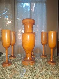 Set in legno di ginepro
