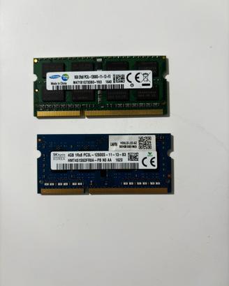 Ram ddr3 sodimm 1600mhz 12gb
