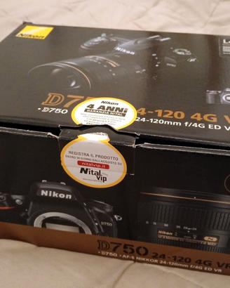 NIKON D 750kit 24-120 + obb. macro