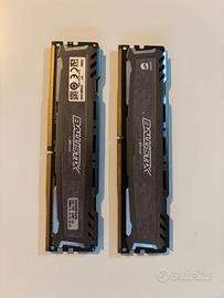 Crucial Ballistix Sport 8GB 2x4GB DDR4 2400MHz CL1