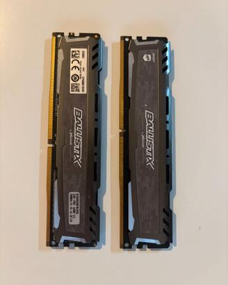 Crucial Ballistix Sport 8GB 2x4GB DDR4 2400MHz CL1