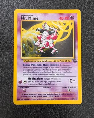 Carta Pokèmon Mr. Mime 6/64 - Holo ITA - Set Jungl