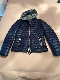 Piumino primaverile blu/grigio donna taglia s