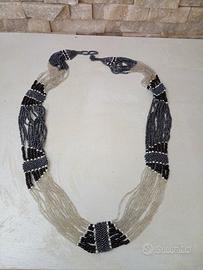 collana in perle di Murano molto lunga