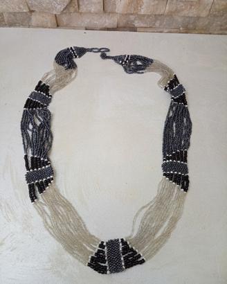collana in perle di Murano molto lunga