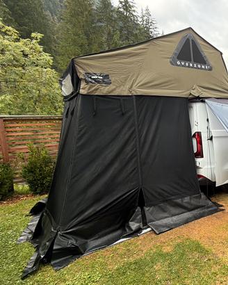 Tenda da tetto autohome overzone con cabina