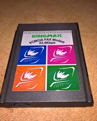 Kingmax PMCIA 3.6 Modem Fax PC Card