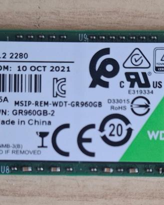 M2 - 2280 SSD - WD GREEN - 240 GB