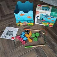 Gioco Pesca Magnetica Goula Legno 3+ Anni bimbo