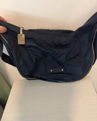 Borbonese - Borsa Hobo in Nylon Blu