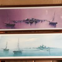 Coppia di Stampe artistiche decorative Boldini