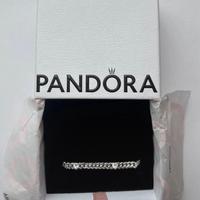 Bracciale Pandora Catena Maglia Cubana con Cuori A