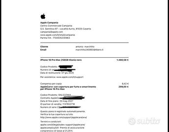 iPhone 16 pro max Titanium 256 apple care