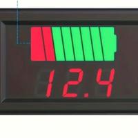 Voltimetro digitate led per auto moto  12/24 volt