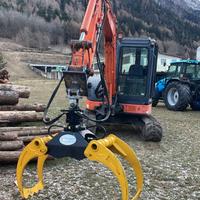 Pinza per legna apertura 80/100/130/150 cm