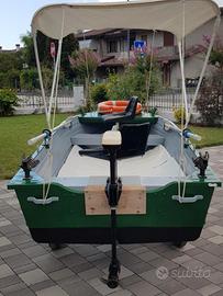 Barca da pesca in alluminio per acque interne
