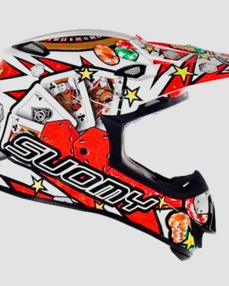 Casco motocross Suony in fibra tgoa M come nuovo