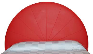 Testiera letto in vera pelle