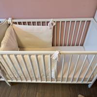 Lettini culla Smagora Ikea con materasso e paracol