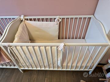 Lettini culla Smagora Ikea con materasso e paracol