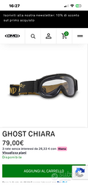 Occhiali maschera moto Ghost Dmd