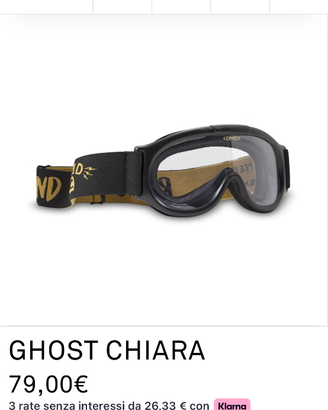 Occhiali maschera moto Ghost Dmd