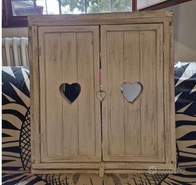 Spechio finestra con cuori Maison du monde