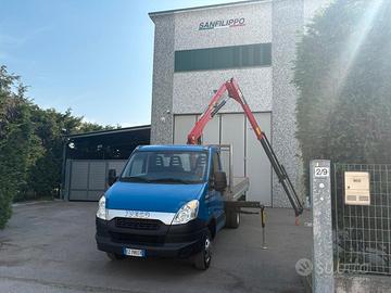 Iveco Daily Cassone Fisso + Gru HC 38 NUOVA