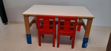 Tavolo e sedie per bambini